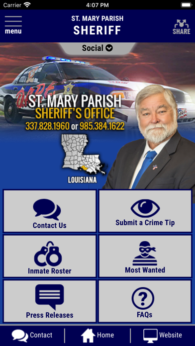 St. Mary Parish LA Sheriff Screenshot