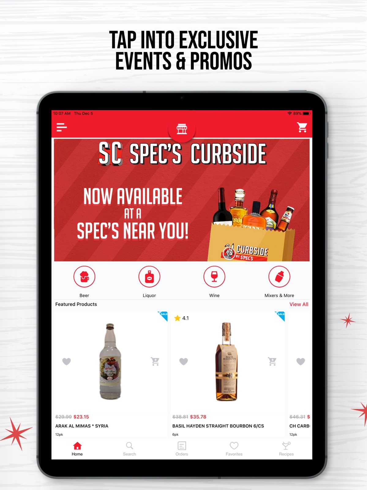 Spec's Wine, Liquor & Beer ipad screenshot 2