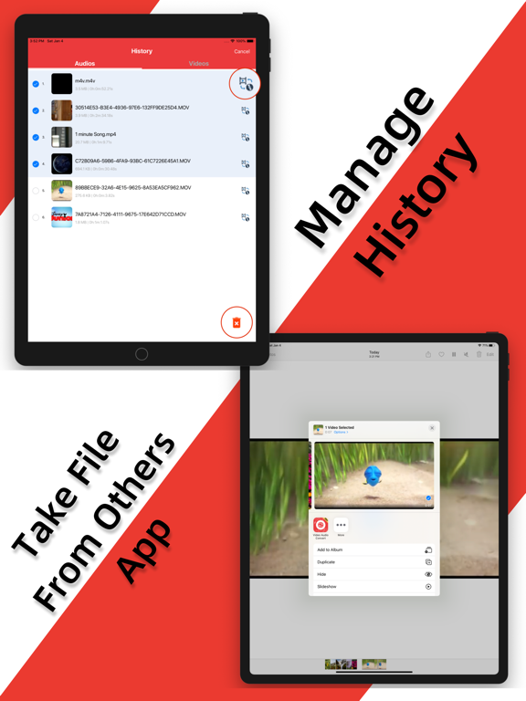 Video Audio Converter iPad screenshot 4 - Utilities app