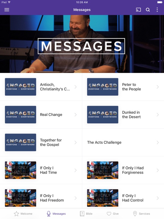 Lifeway Church Cuero iPad screenshot 2 - Education app