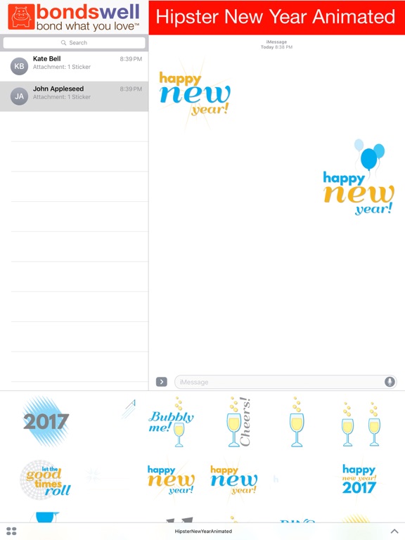 Screenshot #5 pour Hipster New Year Animated