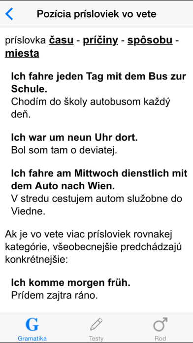 Nemecká gramatika Screenshot