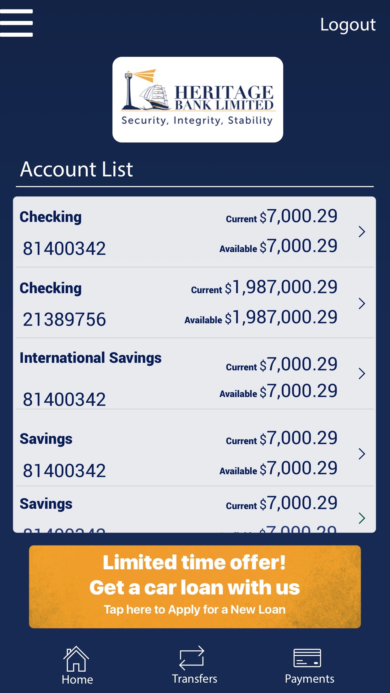 Screenshot 2 of Heritage Bank Ltd