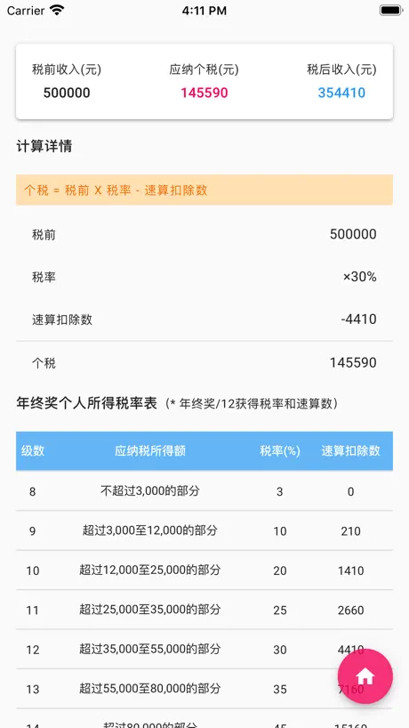 个人所得税速算-手机查询税率管家