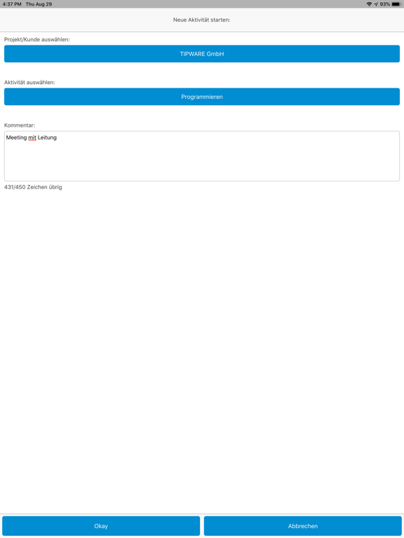 W4 - Tracker iPad screenshot 4 - Productivity app