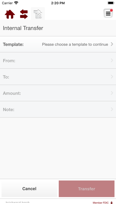 Brickyard Bank Business Screenshot