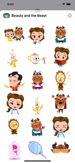 Game screenshot Beauty and the Beast Stickers apk