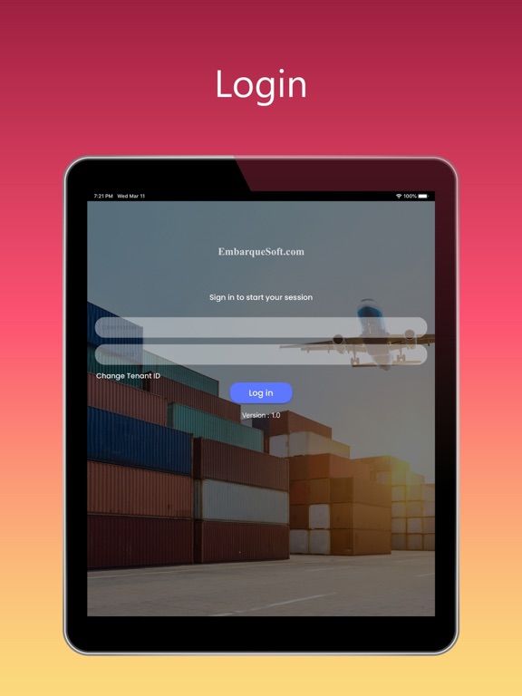 EmbarqueSoft iPad screenshot 1 - Business app