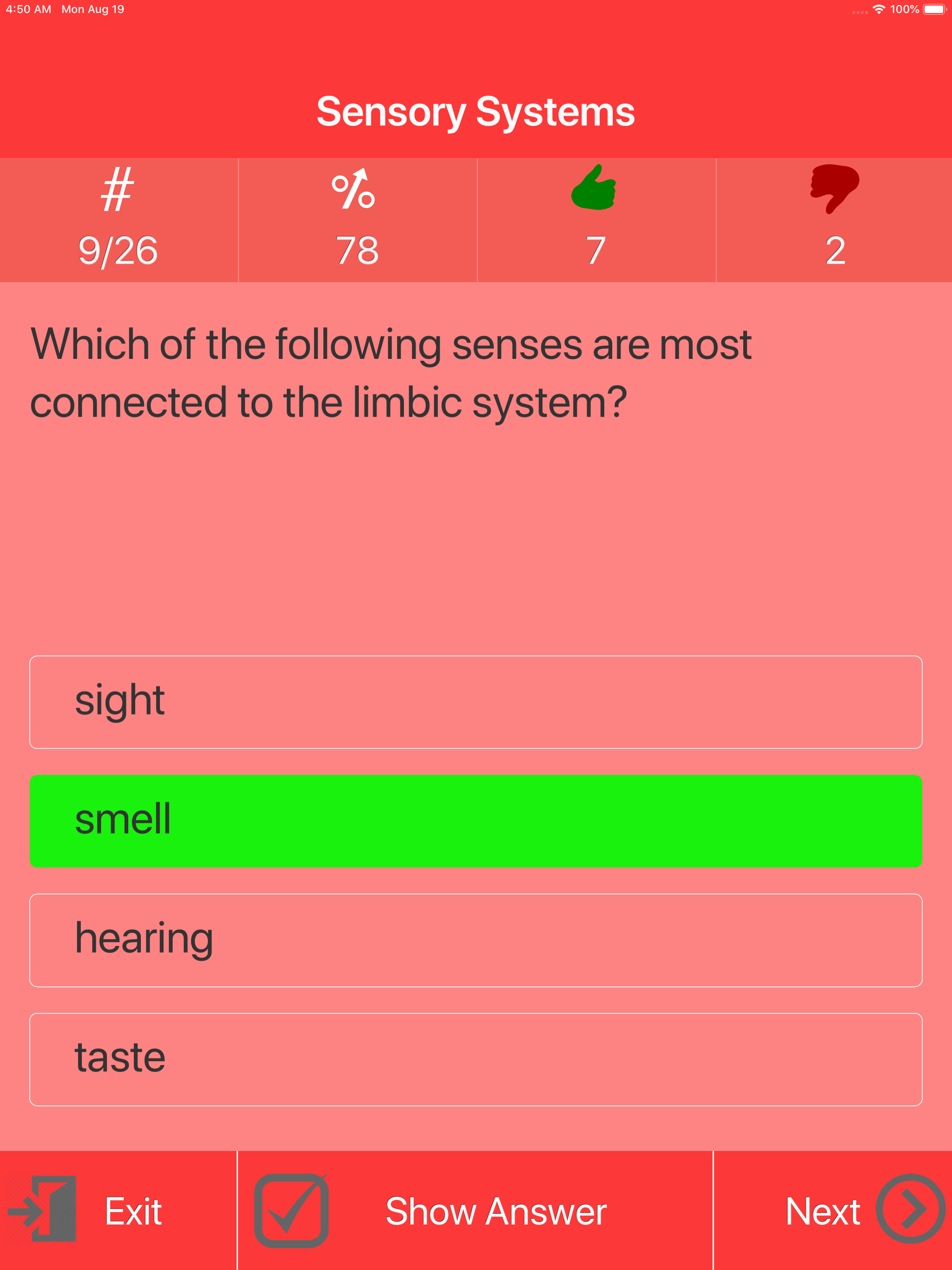 Human Biology Quiz screenshot 10