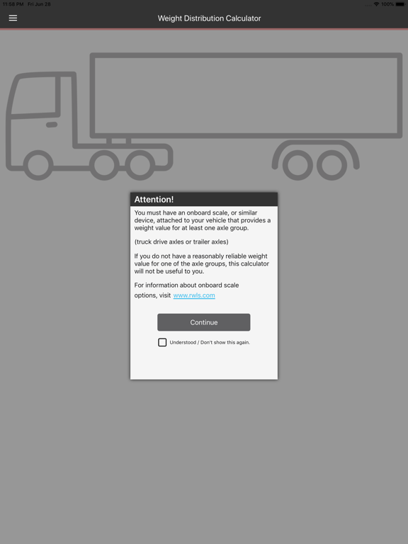Semi-Truck Weight Distribution iPad screenshot