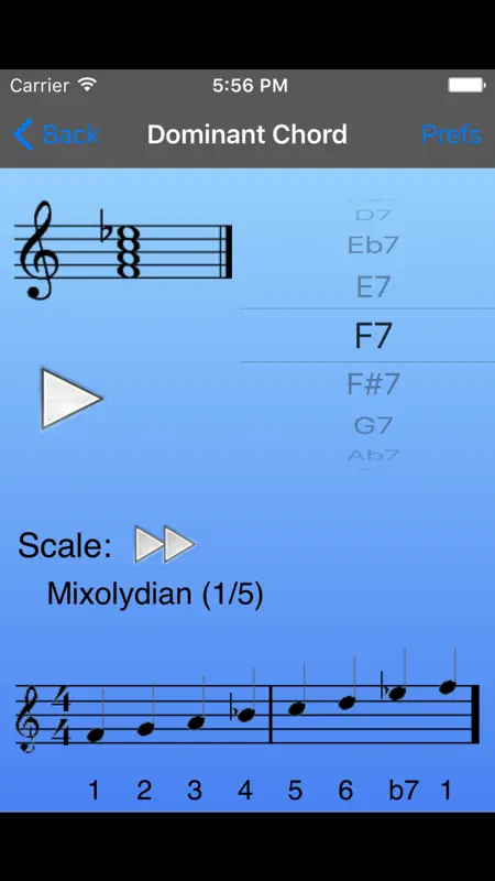 iImprov-Chord/Scale Compendium screenshot 2 of 3