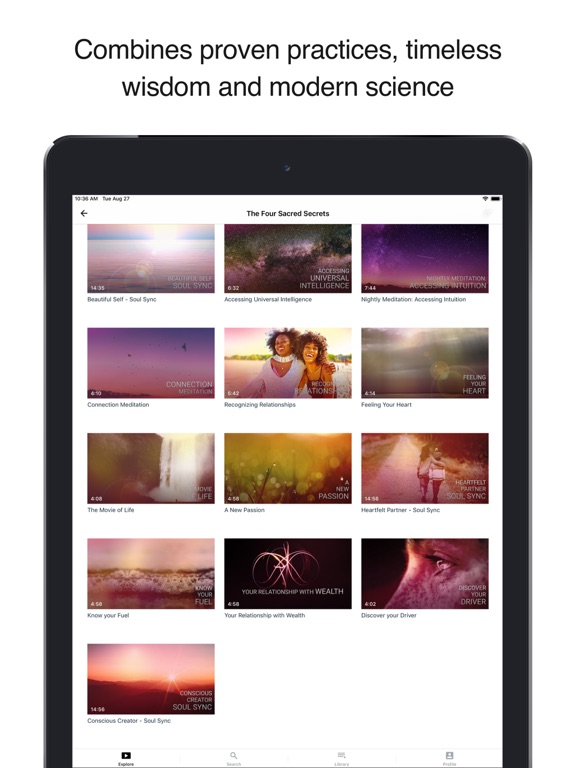 Breathing Room Meditation iPad screenshot 4 - Health & Fitness app