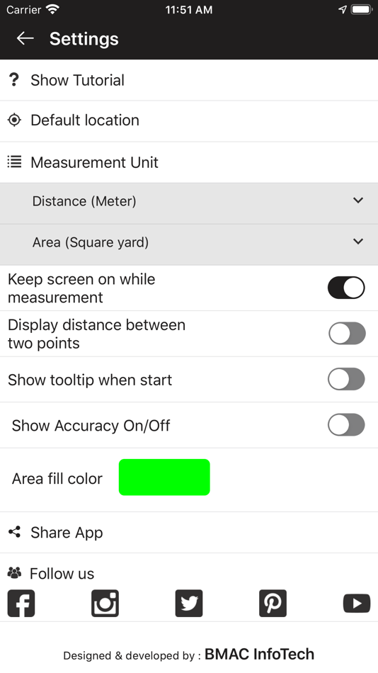 #5. Geo Measure Area Calculator (iOS) 由: BMAC Infotech