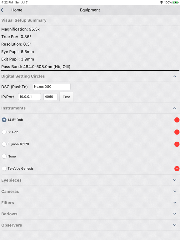 Screenshot #6 pour Deep-Sky Planner ME