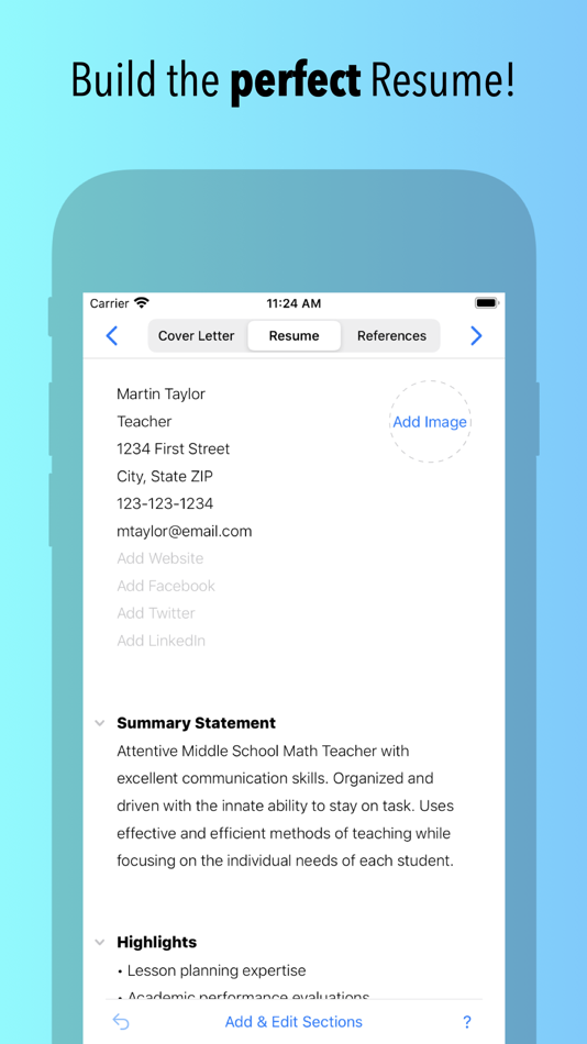 Resume Builder by Nobody - 2.2.0 - (iOS)