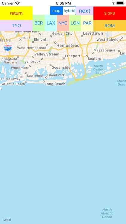 magnet and 6 GPS maps latitude