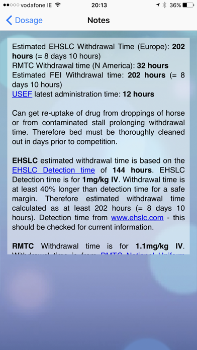 Equine Drugs Screenshot