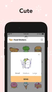 sweetie-pie food stickers iphone screenshot 2