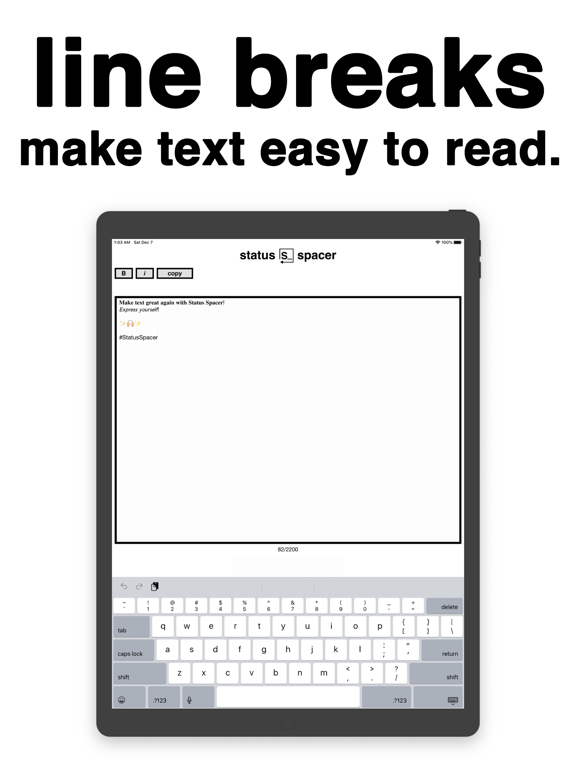 Screenshot #5 pour Status Spacer