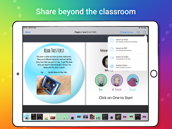 Book Creator One iPad app afbeelding 5