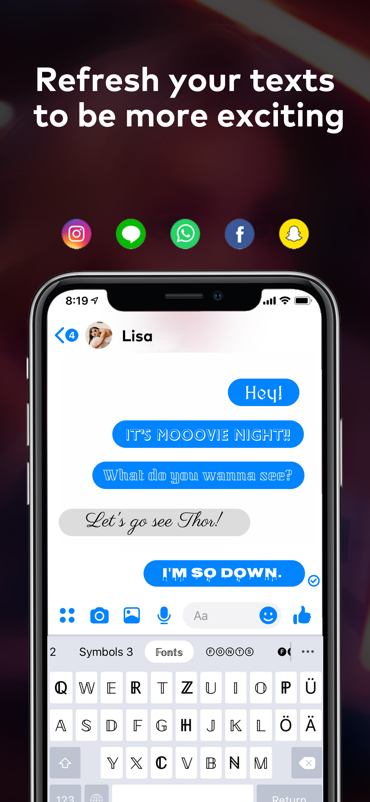 Fonts: Cool Font Keyboard screenshot 5