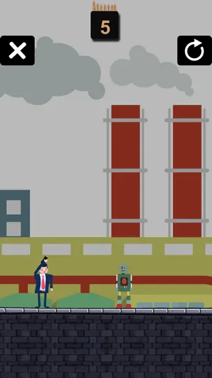 Man Vs Robot Adventure iPhone Screenshot 1