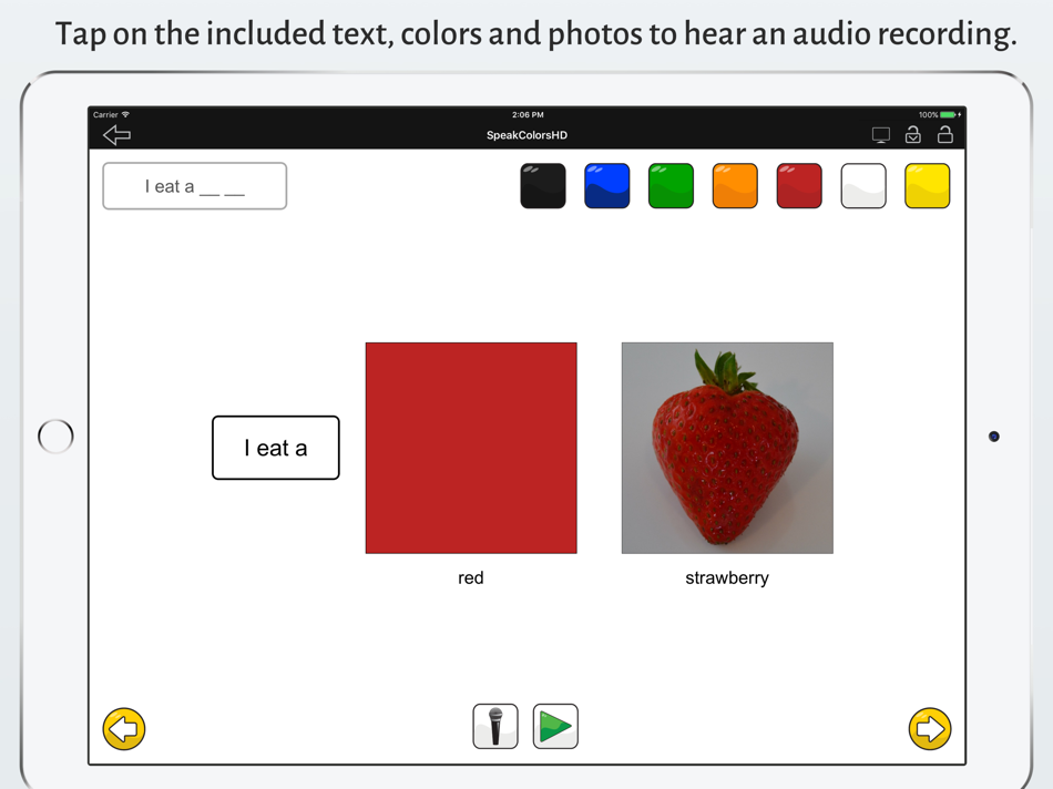 #2. SpeakColorsHD (iOS) Podle: RWH Technology, LLC