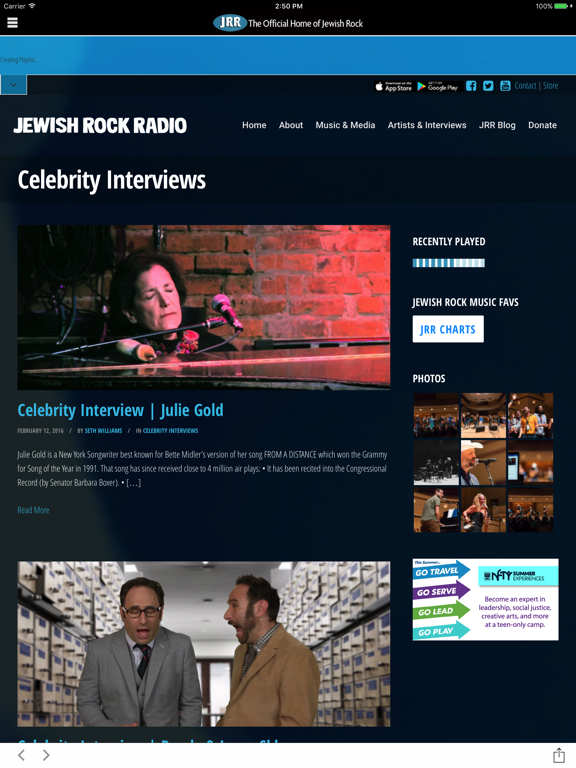 Screenshot #5 pour Jewish Rock Radio