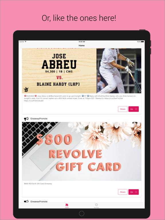 Screenshot #5 pour Giveaway Prime App
