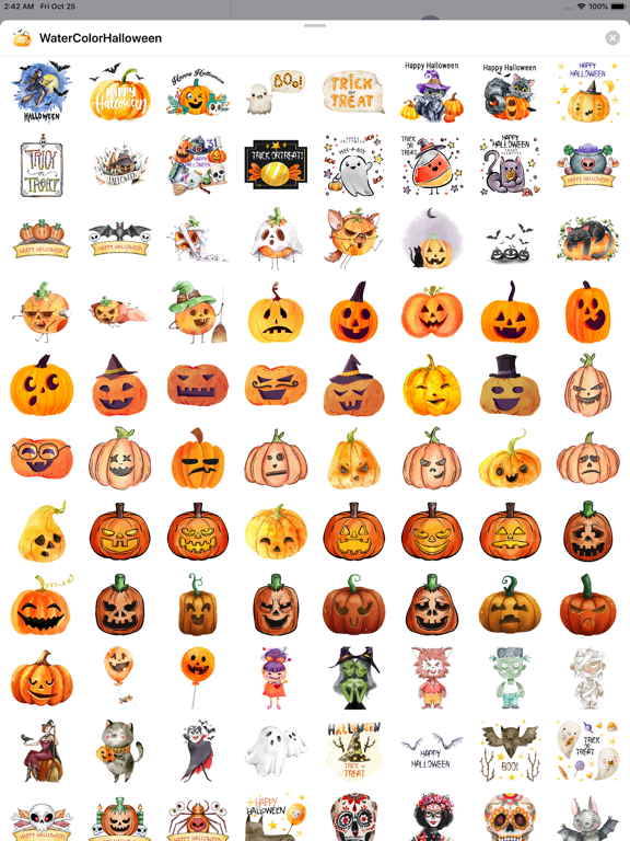 Screenshot #4 pour WaterColor Halloween Stickers