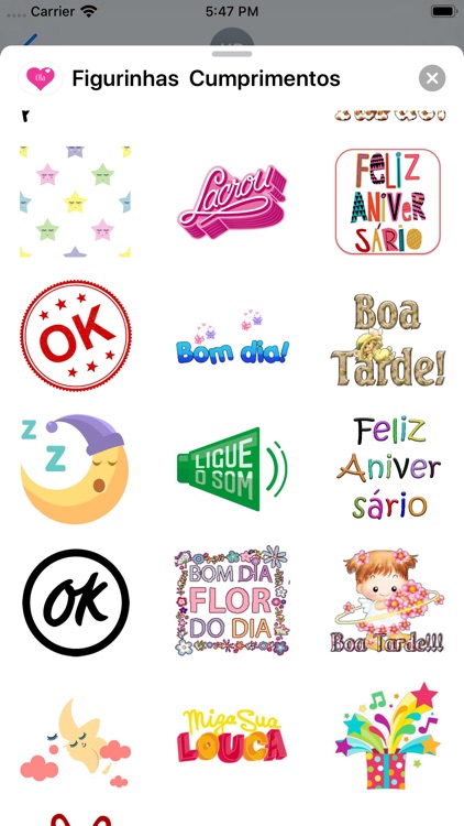 Figurinhas  Cumprimentos screenshot-4