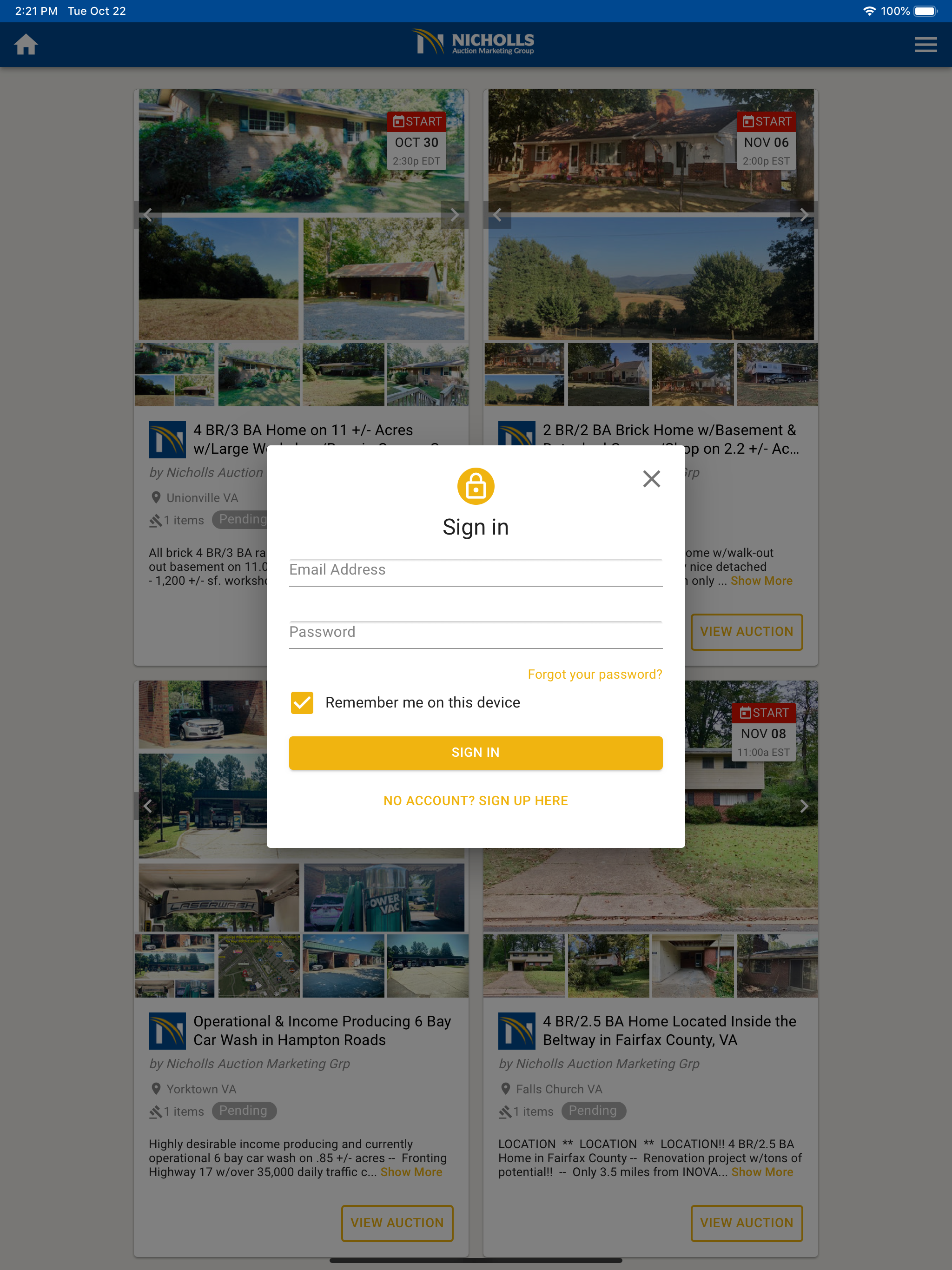 Nicholls Auction Group screenshot 6