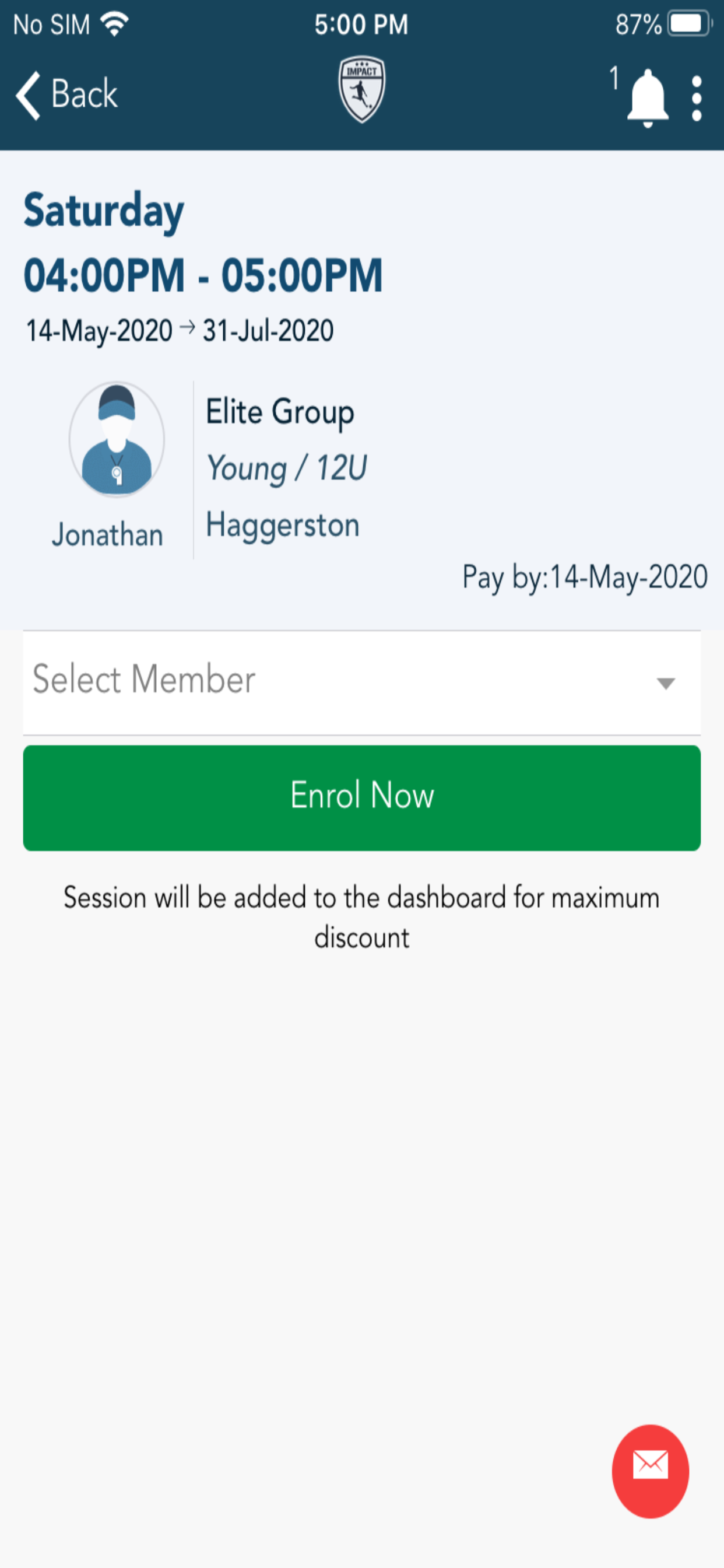 Impact Football Academy screenshot 4