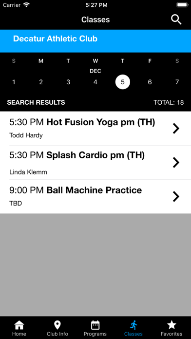 Decatur Athletic Club Screenshot