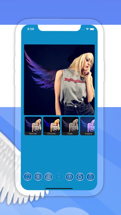 Angel Wings - Text on Photo