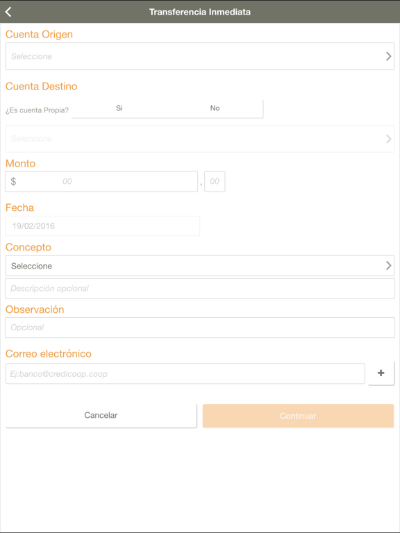 Screenshot #5 pour Credicoop Móvil Empresas