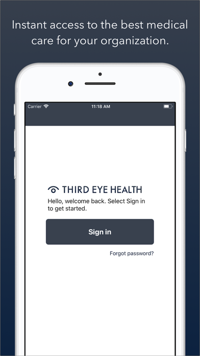 Third Eye Health - SecureChat Screenshot