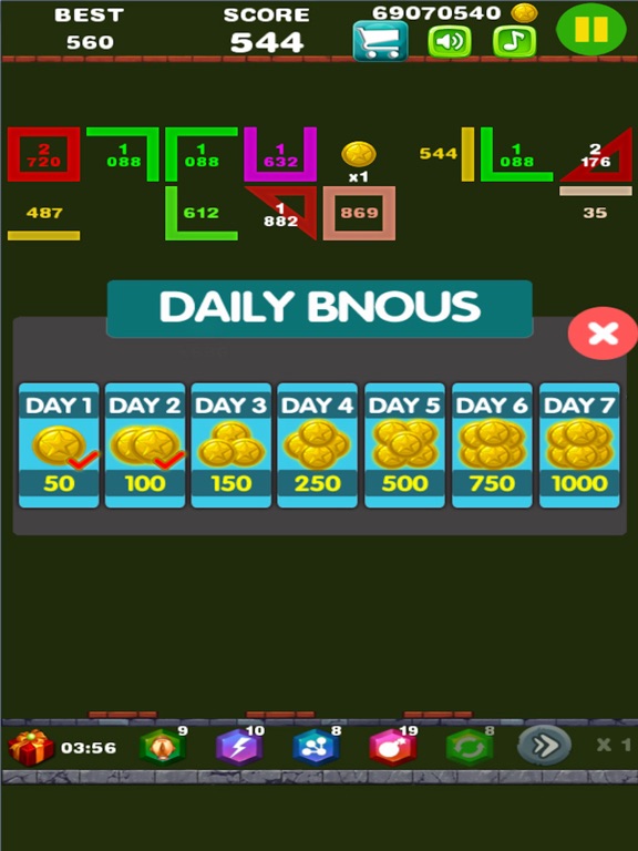 Brick Breaker Ball iPad screenshot