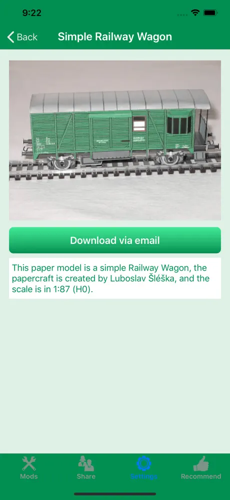 Modelo de papel craft printing