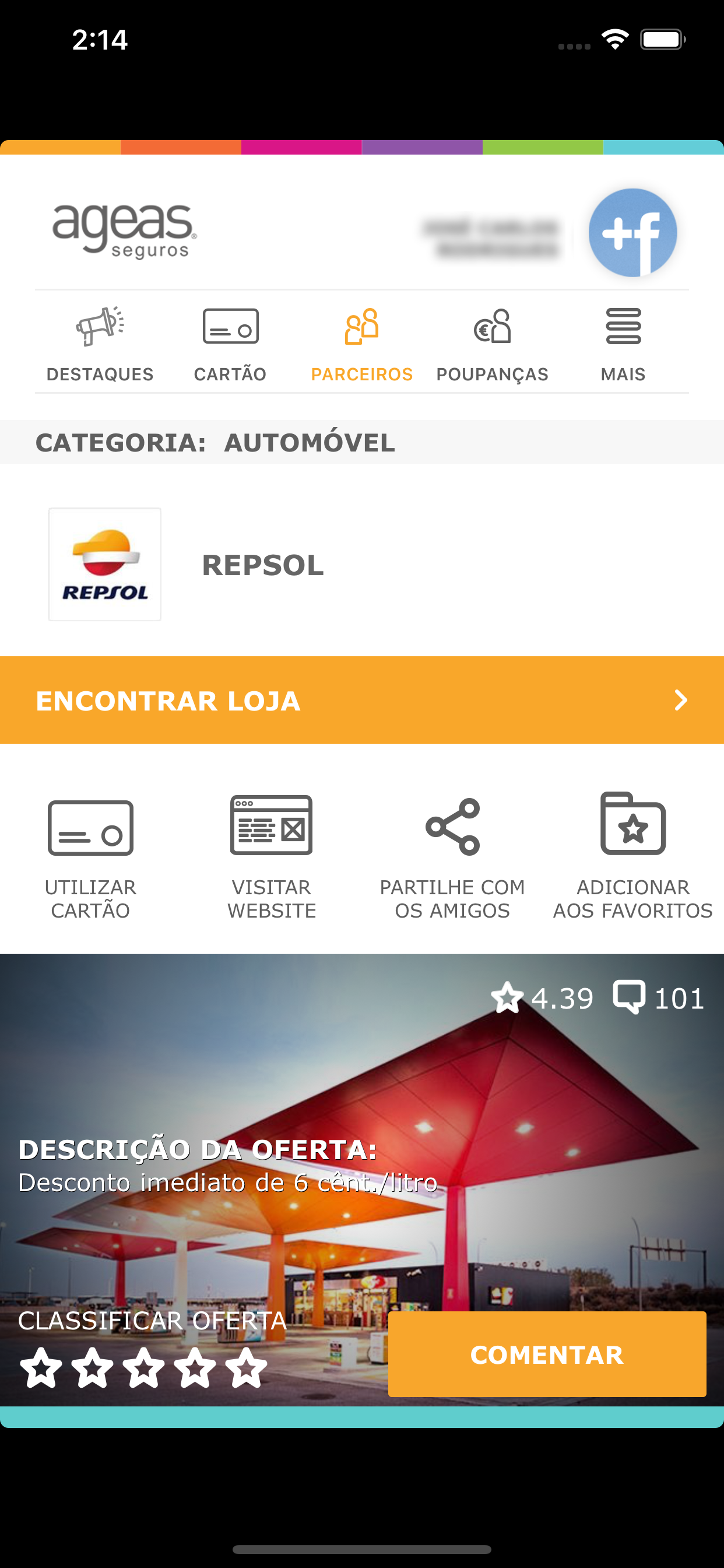Cartão Mundo Ageas Seguros