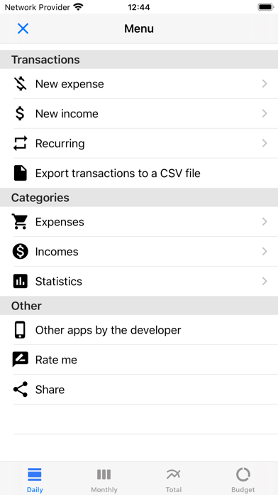 Expense monitor pro Screenshot