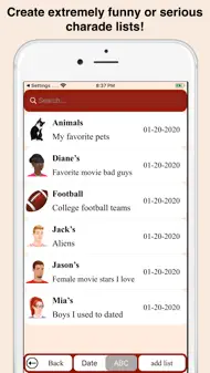 Create your own charades iphone bilder 1
