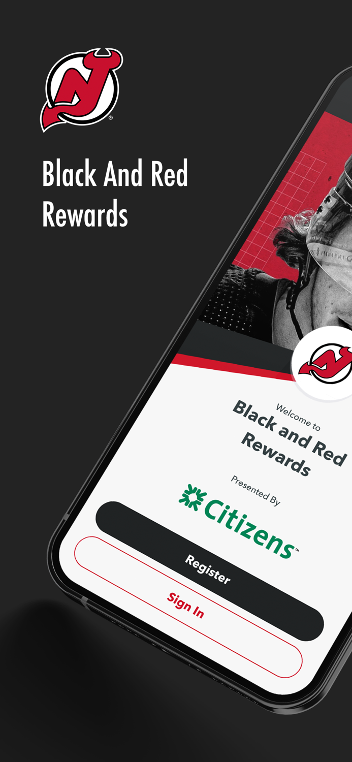 NJ Devils Black and Red Rewards