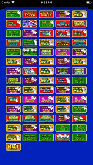 Video Poker Analyzer iPhone Screenshot 2