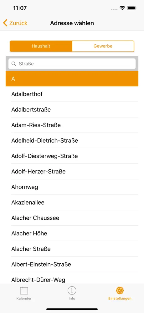 Abfall-App Erfurt