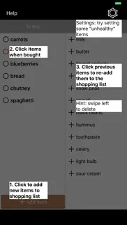 How to cancel & delete healthy shopping list 3