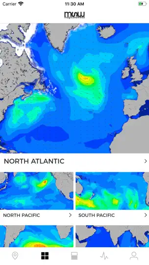 Capture d'écran de MSW Surf Forecast sur iPhone 4
