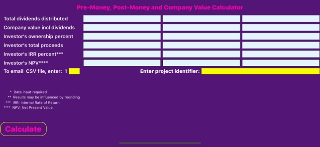 Company Valuation Calculator en App Store
