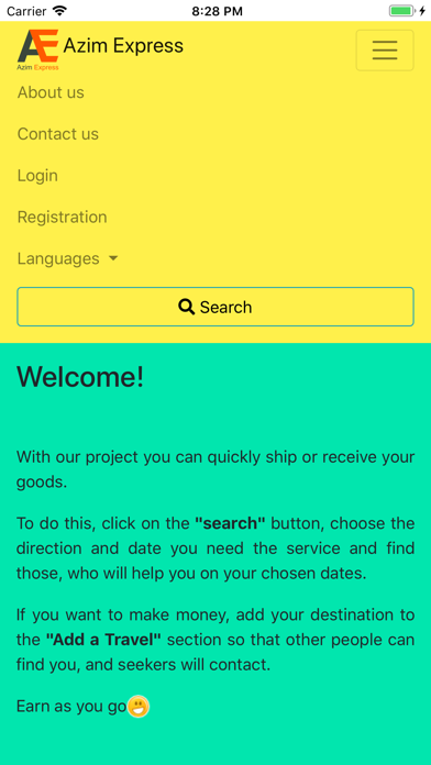 Azim Express iPhone screenshot 2 - Travel app