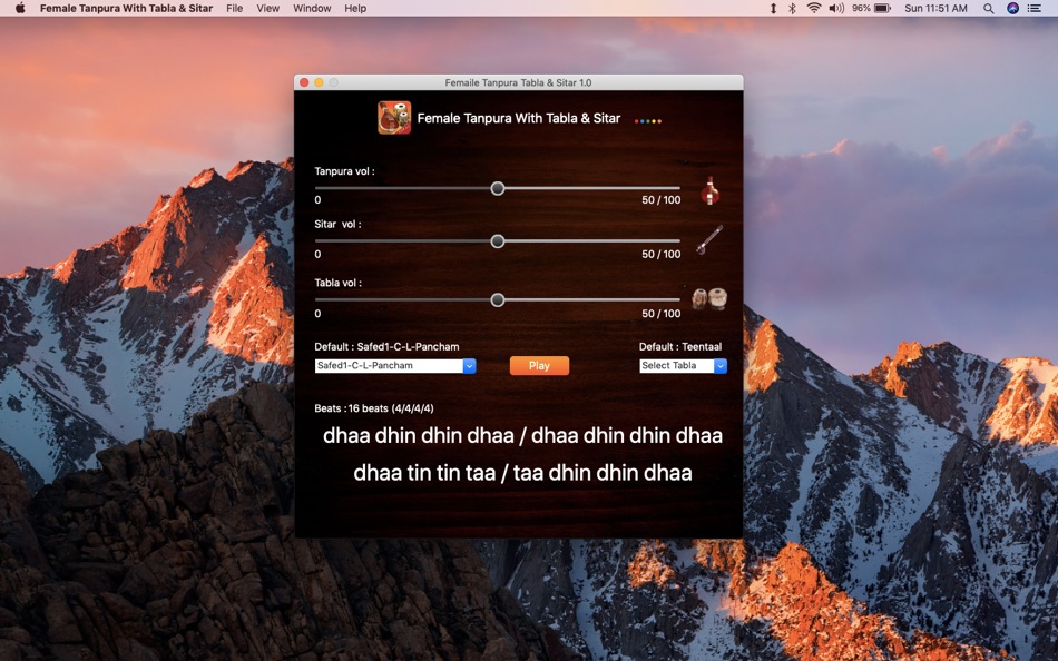 #1. Female Tanpura Tabla & Sitar (macOS) โดย: Suresh Verma